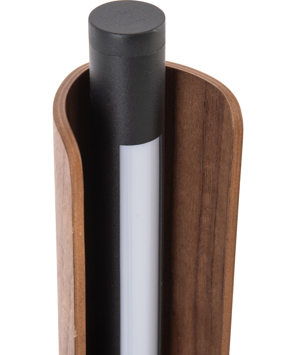 Cameron 1-Light Lighting Flat Black/Walnut