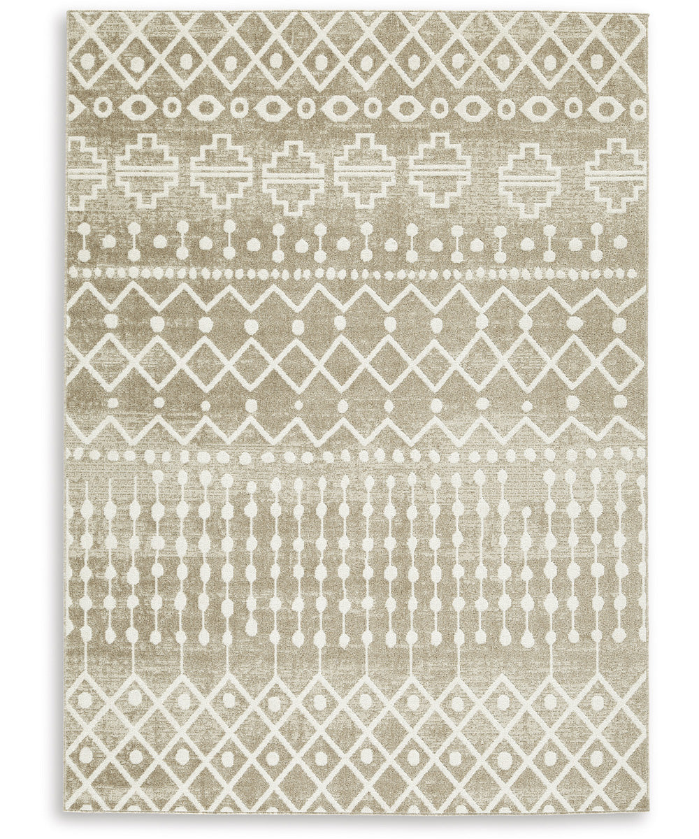 Bunchly Washable Medium Rug Tan/Brown/Cream