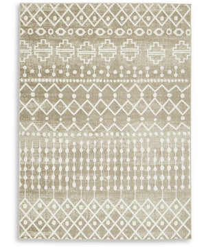 Bunchly Washable Medium Rug Tan/Brown/Cream