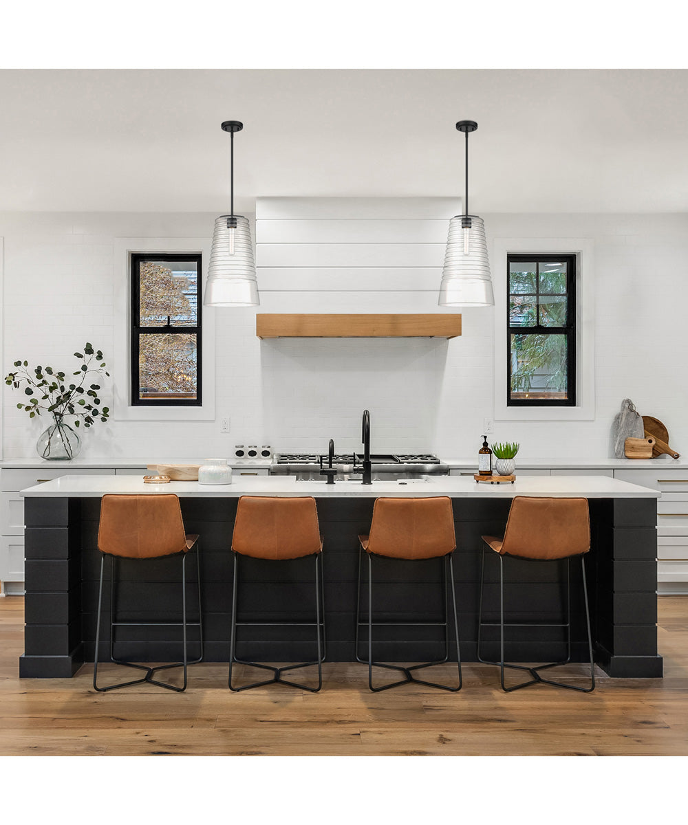 Ingo 1 Light Pendant Matte Black