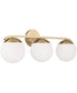 Oliver 3-Light Vanity Matte Brass