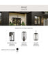 Ryle 1-Light Post Mount Lantern with Clear Glass Panels Antique Bronze
