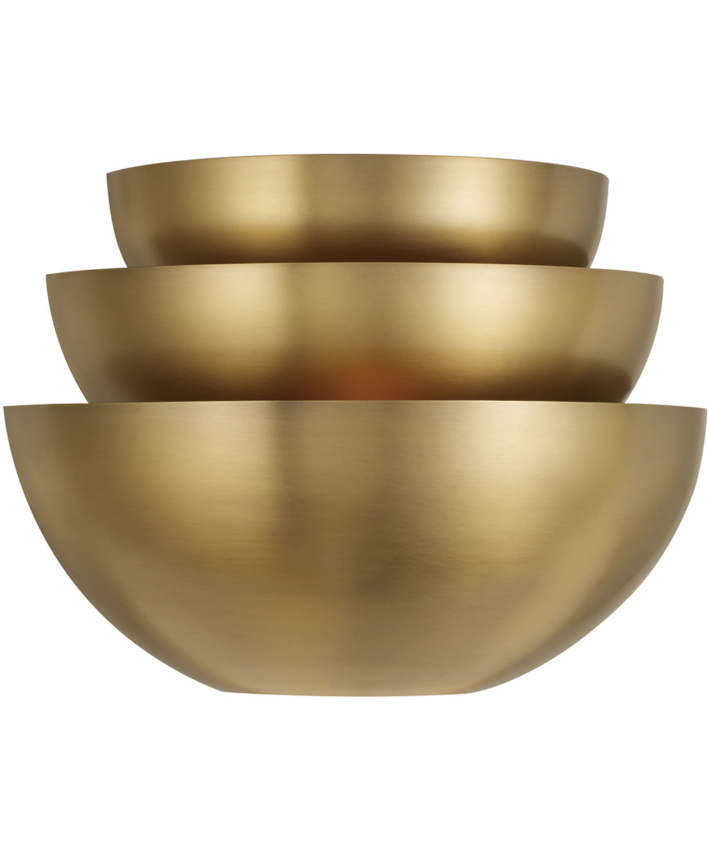 Gia 2-Light Sconce Aged Brass