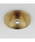 Caldera Narrow Optic LED Flush Mount Natural Aged Brass