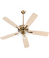 Ovation Ceiling Fan Aged Brass|Studio White
