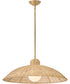 Pismo 1-Light Large Pendant in Lacquered Brass
