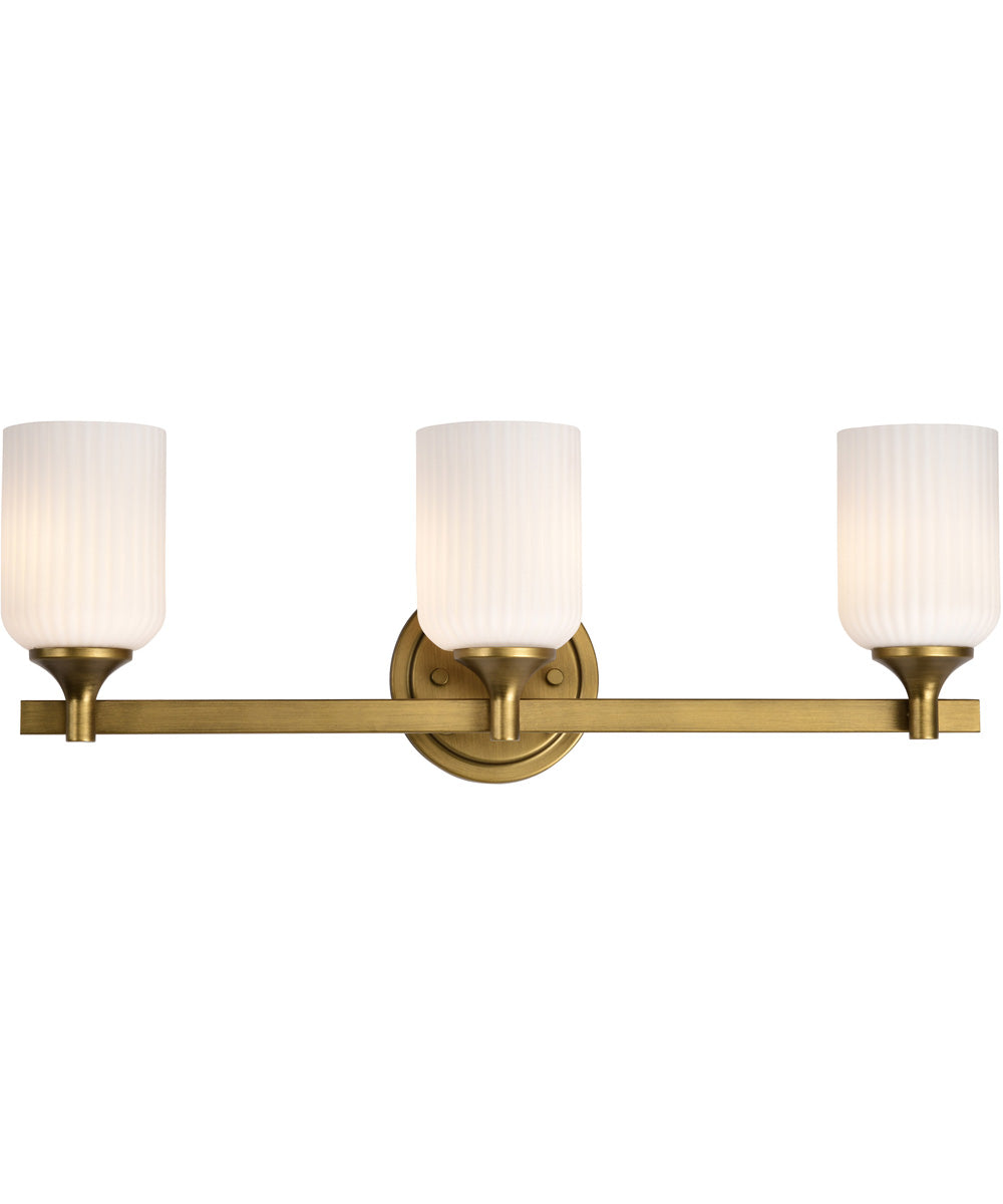Solara 3-Light Vanity & Wall Natural Brass