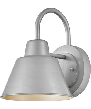 Wes 1-Light Small Gooseneck Barn Light in Antique Brushed Aluminum