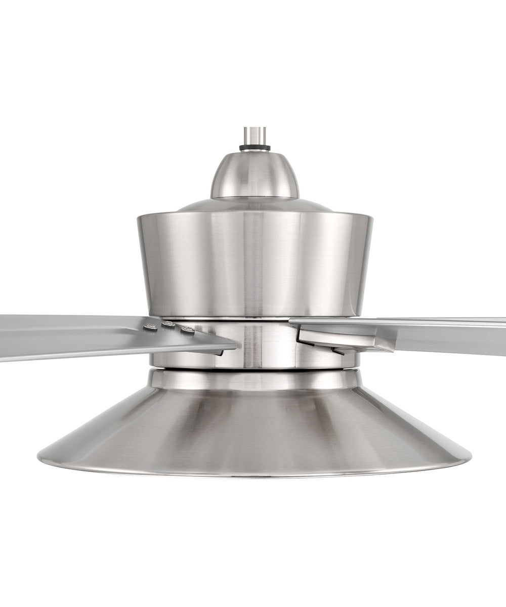 52" Topper 1-Light Fan Brushed Polished Nickel