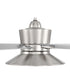 52" Topper 1-Light Fan Brushed Polished Nickel