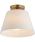 Hudson 1-Light Semi-Flush Mount/Pendant Natural Aged Brass