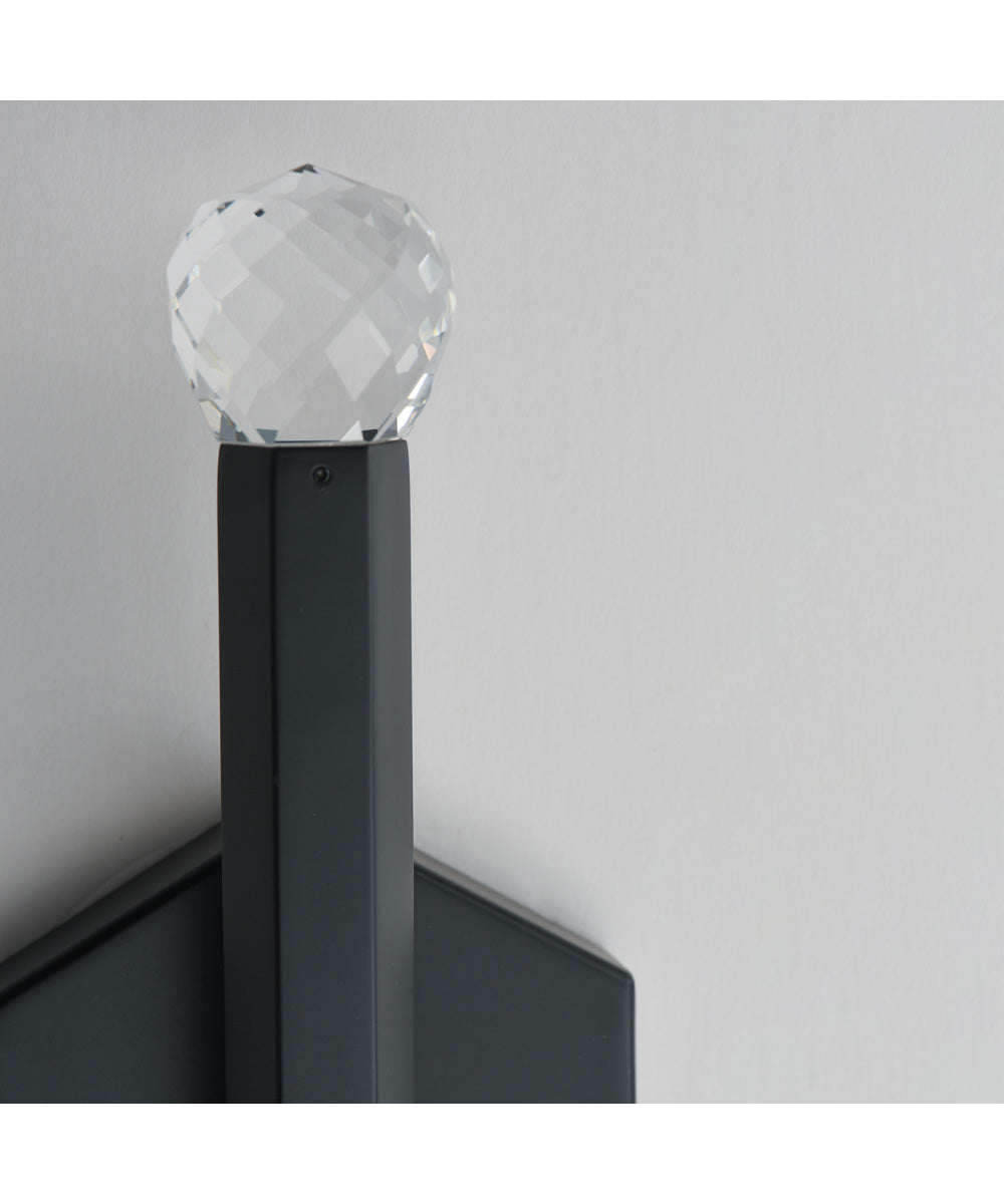 Allumettes 2-Light LED Wall Sconce Black