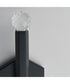 Allumettes 2-Light LED Wall Sconce Black