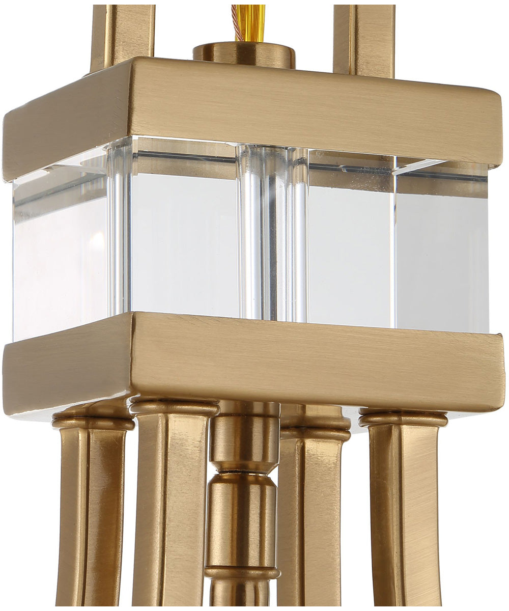 Montreal 4 Light Brass Lantern Pendant