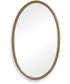 Ellis Beaded Brass Oval Mirror