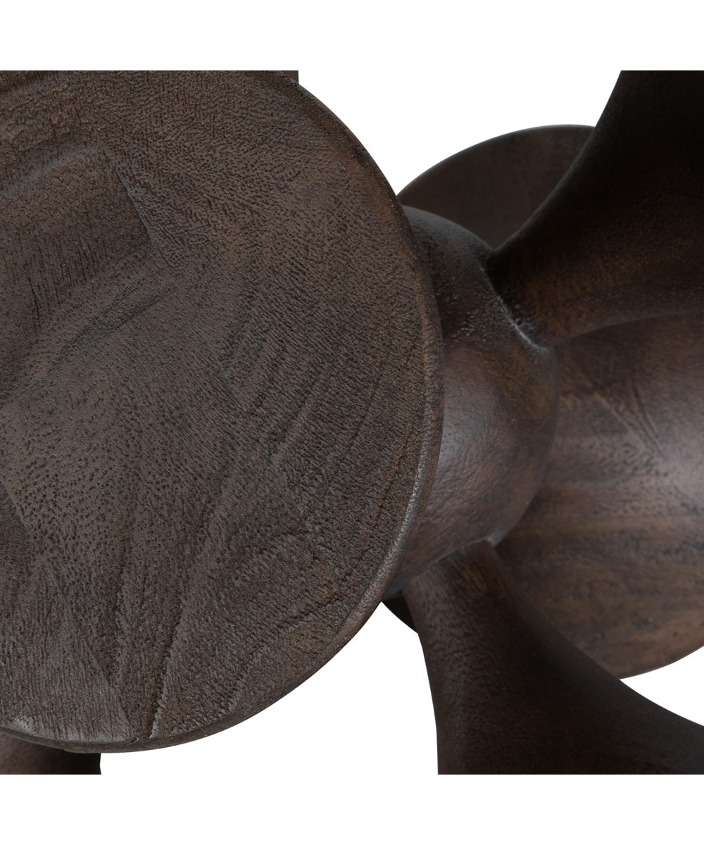 Balanced Harmony Dark Wooden Sculptures Set of 2