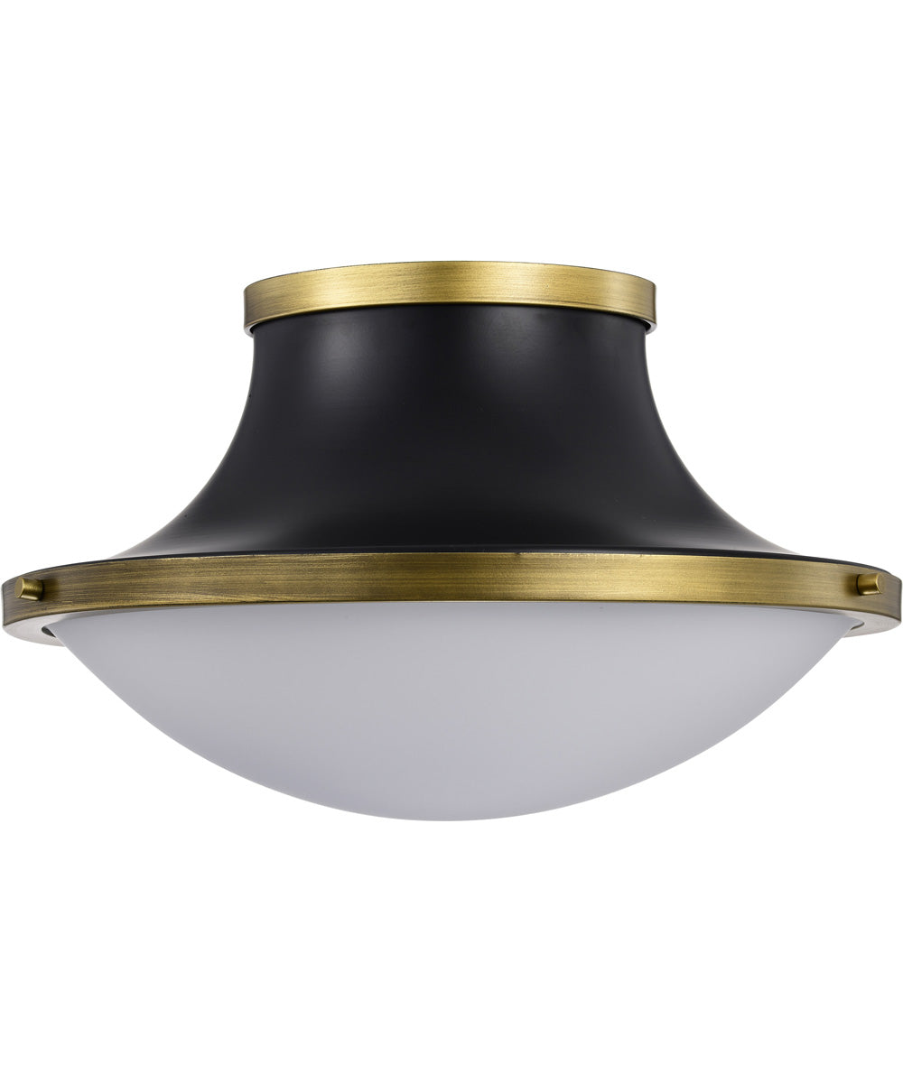 Lafayette 3-Light Close-to-Ceiling Matte Black