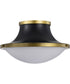 Lafayette 3-Light Close-to-Ceiling Matte Black