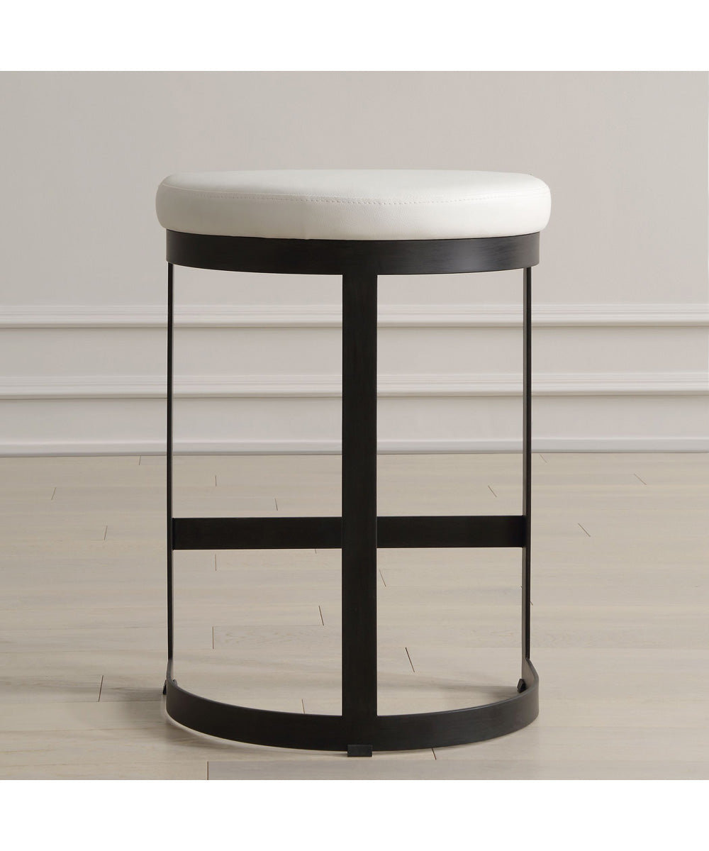 Ivanna White Counter Stool