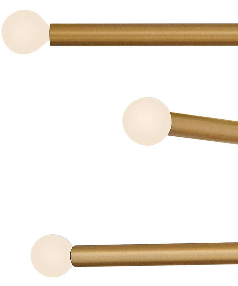 Millie 14-Light Large Multi Tier in Lacquered Brass