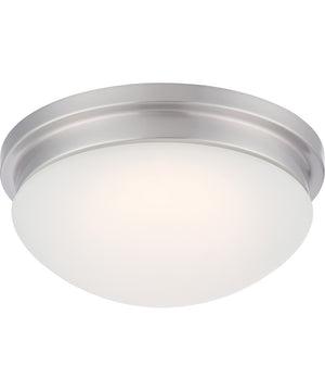 12"W Spector 1-Light LED Close-to-Ceiling Brushed Nickel