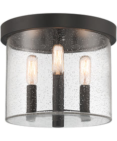 Otto 3 Light Flushmount Matte Black