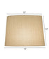 12x14x10 Natural Bombay Tapered Drum Hardback Lampshade