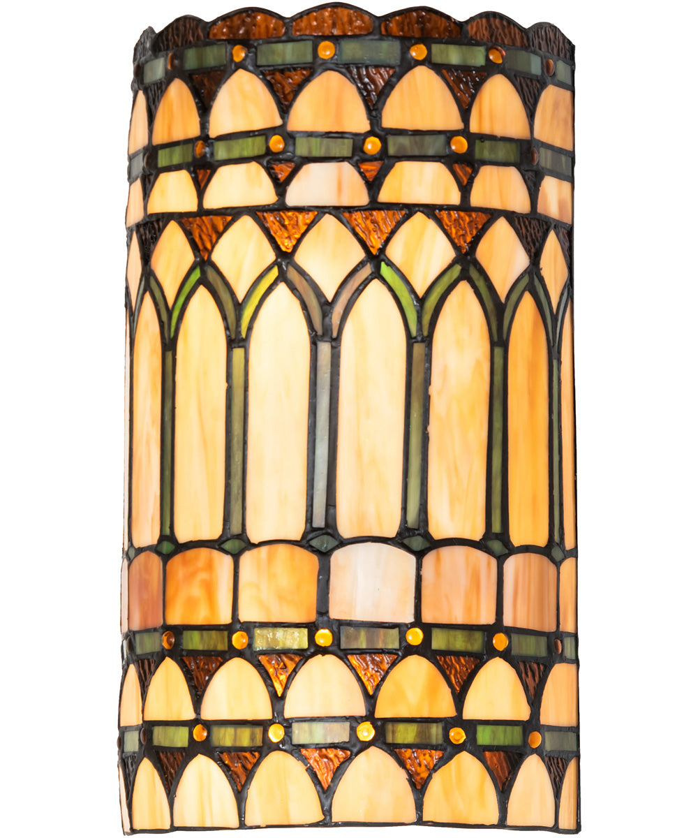 8" Wide Aello Wall Sconce Amber