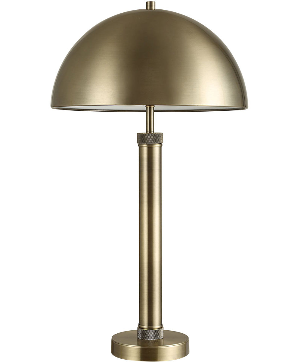 All Metal Table Lamp with Dome Metal Shade