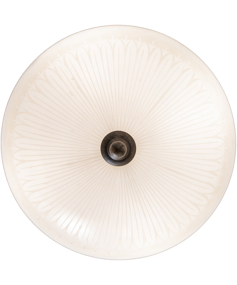 18" Wide Ovum Aquinum Flush Mount
