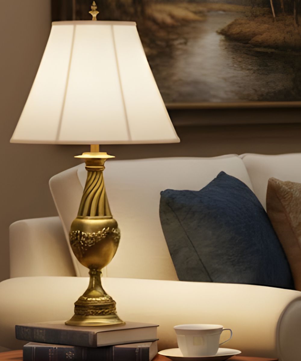 37"H 3-Way Table Lamp Florentine