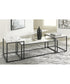 Donnesta Occasional Table Set Set of 3 Gray/Black