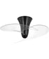 Beal 33.19-in. Two-Blade Modern Ceiling Fan with Clear Blades Matte Black