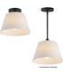 Hudson 1-Light Semi-Flush Mount/Pendant Black