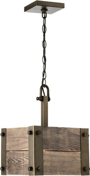 11"W Winchester 1-Light Pendant Bronze