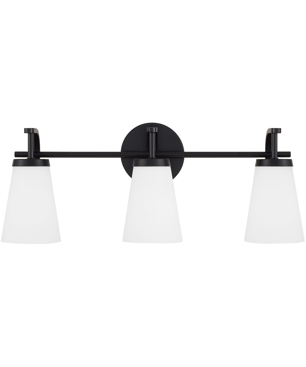 Drake 3-Light Vanity Matte Black