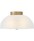 Devon 2-Light Small Flush Mount in Lacquered Brass