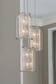 Desiree 6-Light 18"w Pendant Foyer Hanging Light Fixture Silver Ridge Grey Finish by Progress