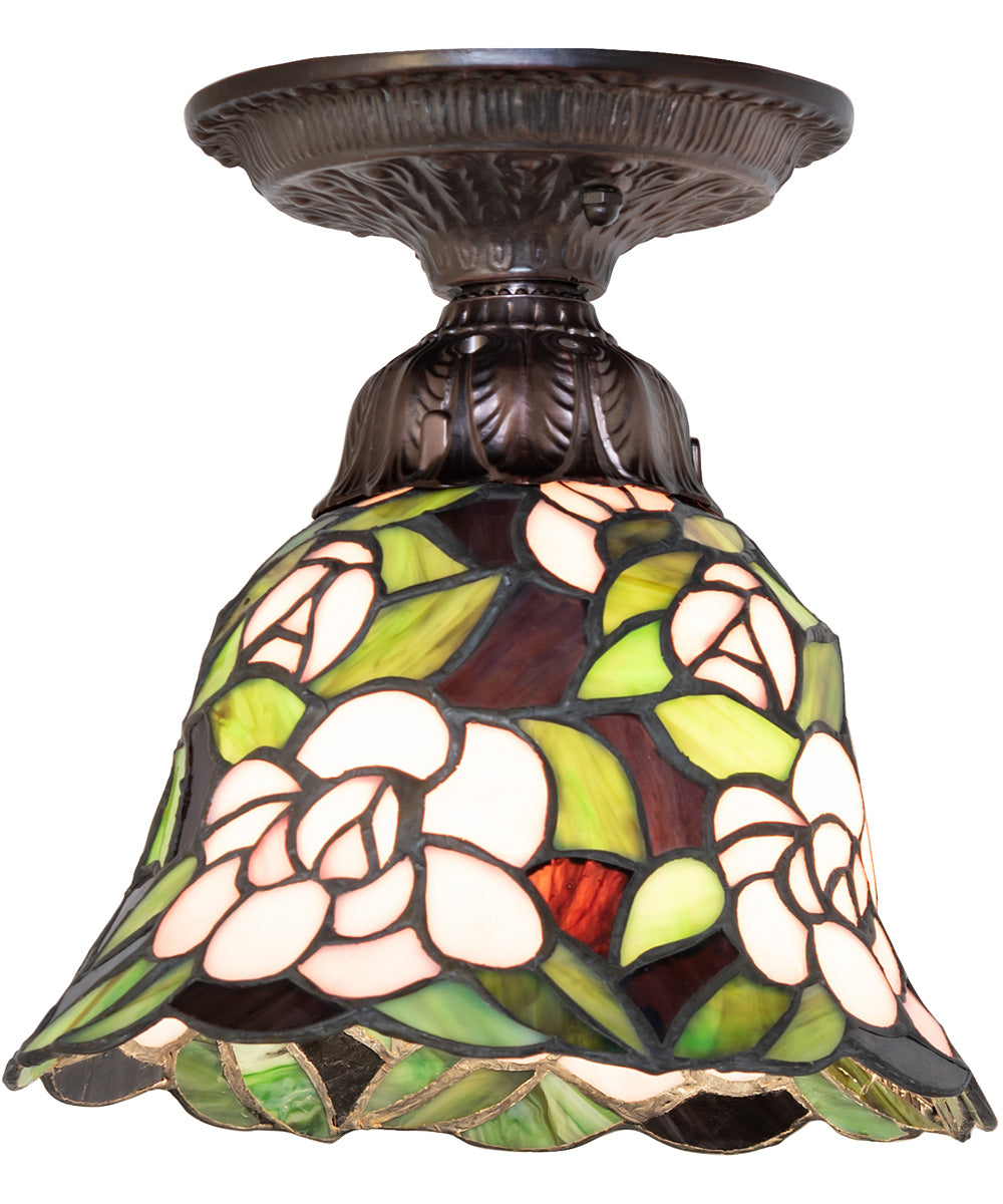 8" Wide Begonia Flushmount