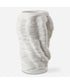 Stratified Matte White Vase