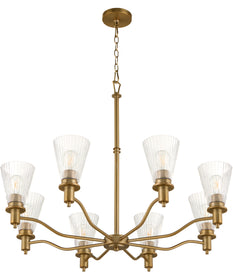 Lawton 8-light Chandelier Brushed Brass