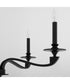 Chantelle 5-light Chandelier Matte Black