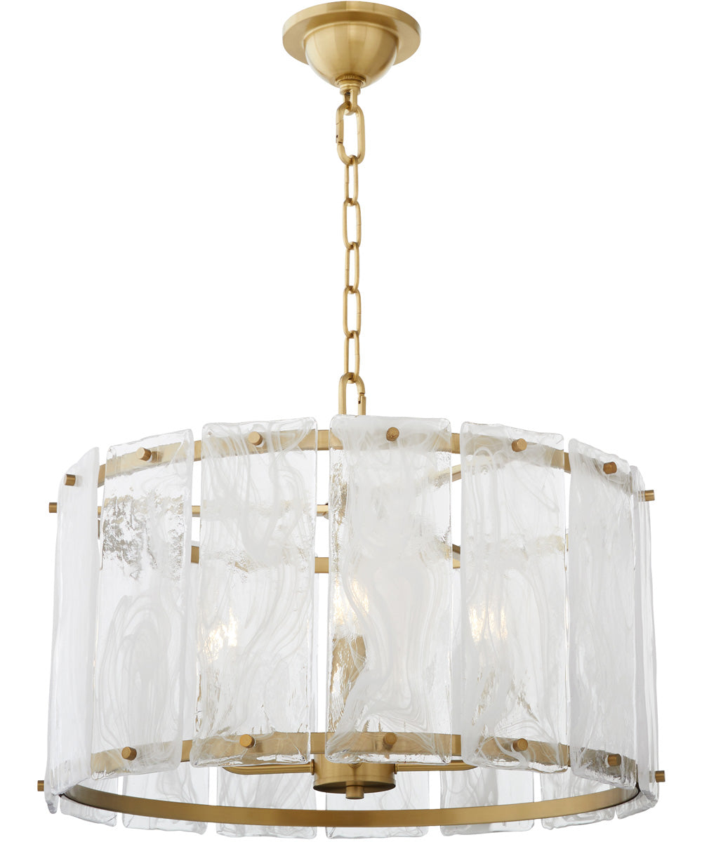 Prestige 4-light Pendant Aged Brass