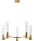 Shea 5-Light Medium Single Tier Chandelier in Lacquered Brass