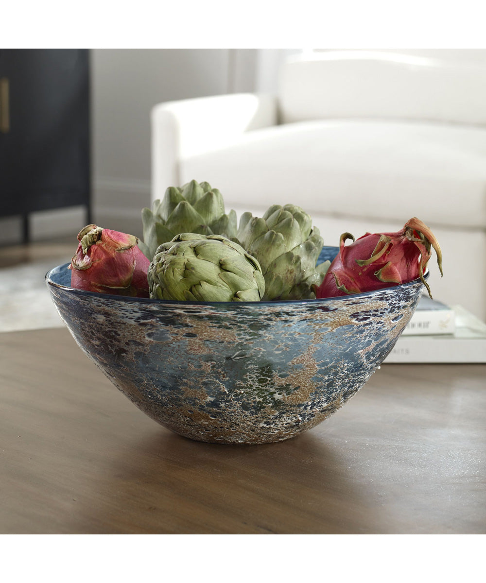 Genovesa Aqua Glass Bowl