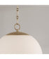 Cleo 1-Light Pendant Matte Brass