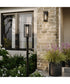 Shaw 19 Inch 1 Light Outdoor Post Light with Clear Glass Textured Black