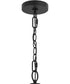 Jheni 3-Light Foyer Pendant with Clear Glass Shades Matte Black