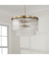 Vaughn 3-Light Pendant Aged Brass