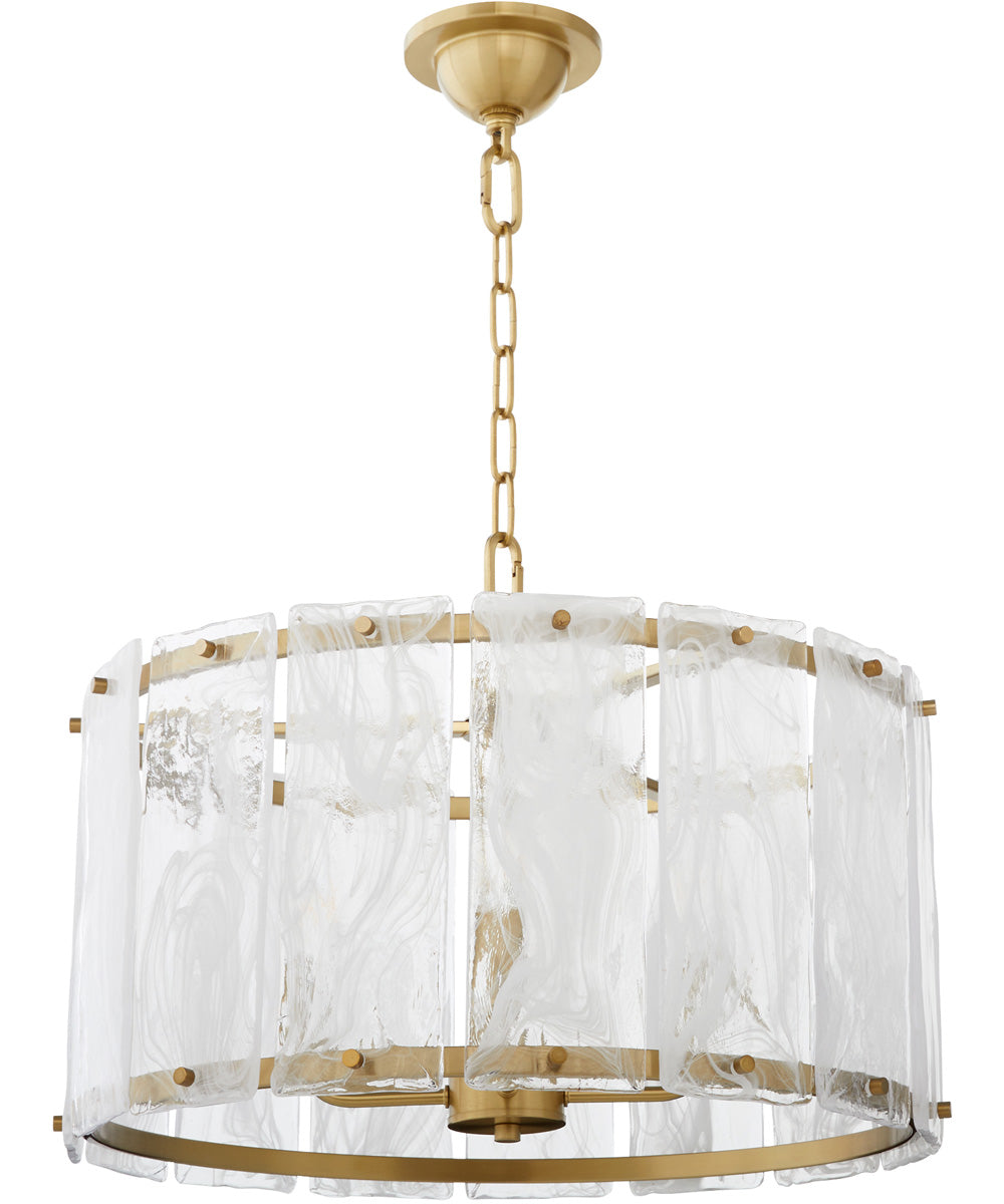 Prestige 4-light Pendant Aged Brass